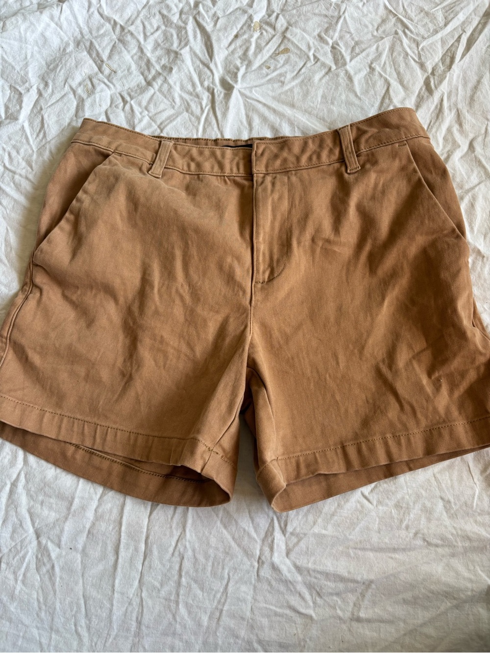 Banana Republic Women's Cotton Bermuda Shorts — Tan